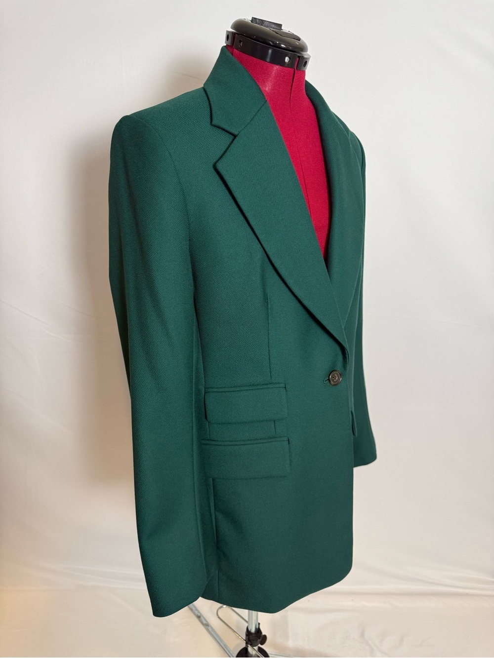 NWOT Banana Republic Lido Blazer Women's Size 12 Paris Green 100% Wool - Picture 11 of 15